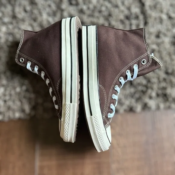 CONVERSE All Star Brown High-Top Sneakers Size 8 Men 10 Women - Picture 3 of 9